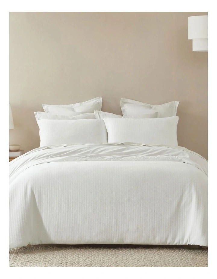 Manhattan Textured Quilt Cover Set in Marisol image 1