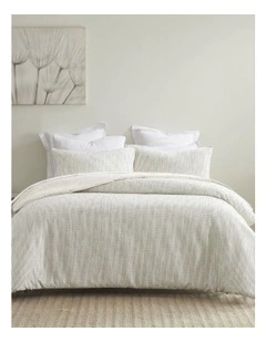 Manhattan Textured Quilt Cover Set in Spencer