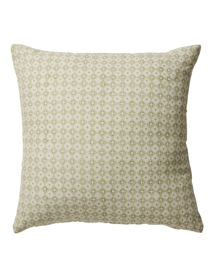 Samira Diamond Cushion in Green image 1