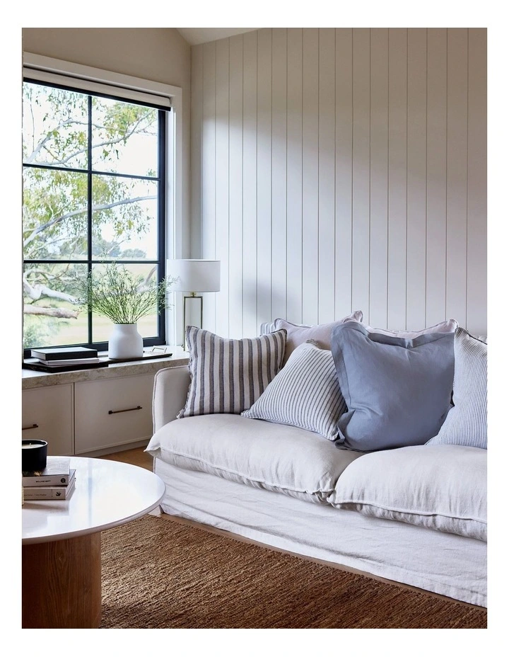 Long Pinstripe Cushion in Island image 3