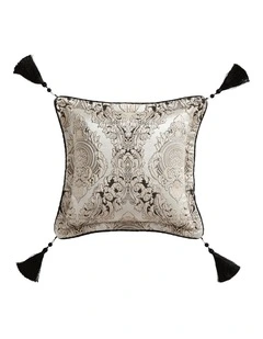 Monarch Square Cushion in Pewter