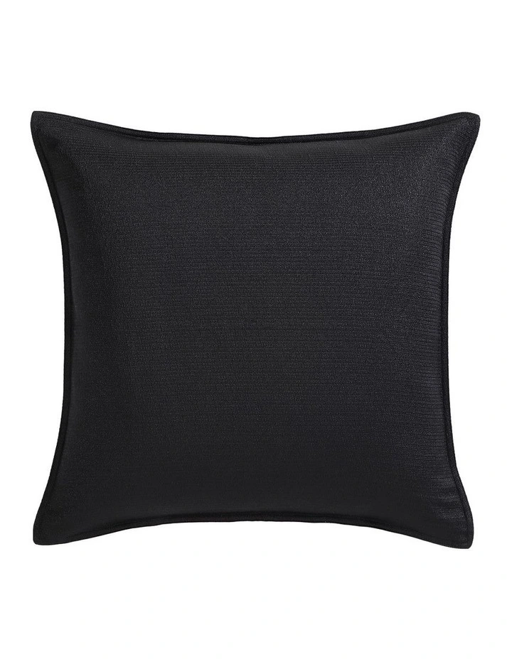 Octavia European Pillowcase in Black image 1
