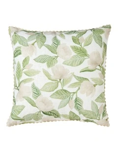 Magnolia Tree Cushion 50cm in Green