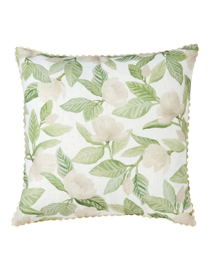 Magnolia Tree Cushion 50cm in Green image 1