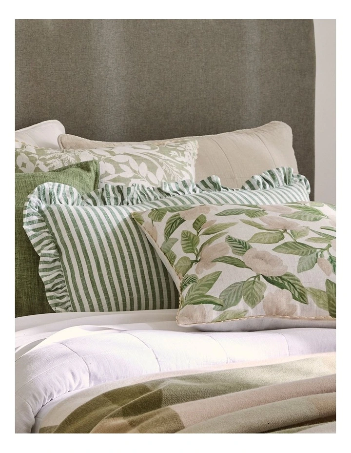Magnolia Tree Cushion 50cm in Green image 3