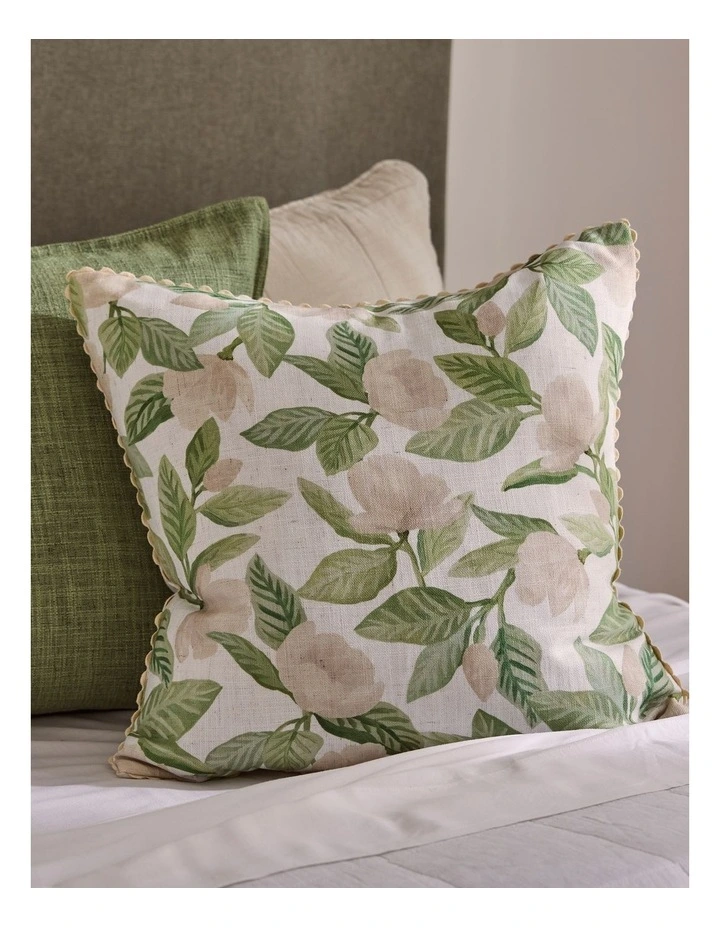 Magnolia Tree Cushion 50cm in Green image 5