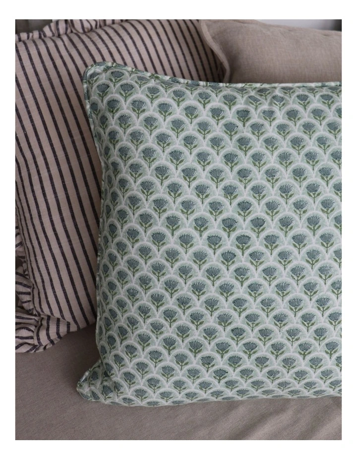 Suri Scallop Cushion 50cm in Seafoam image 2