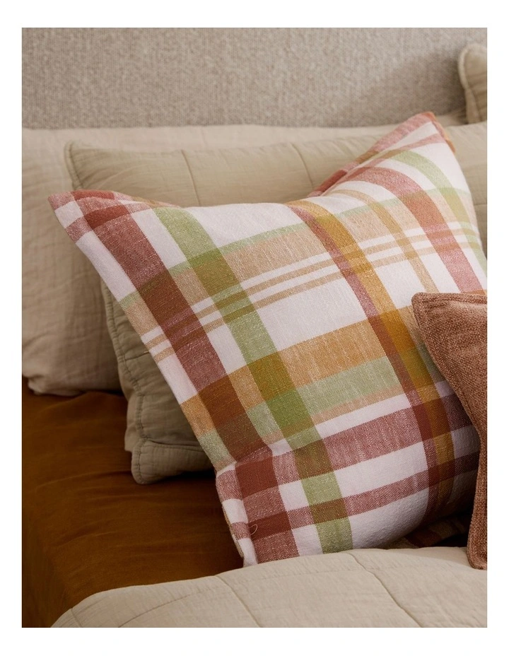Tasman Check Cushion 50cm in Multi image 2