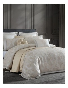 Emerson Quilt Cover Set in Ivory