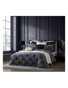 Esmeralda Quilt Cover Set in Ink