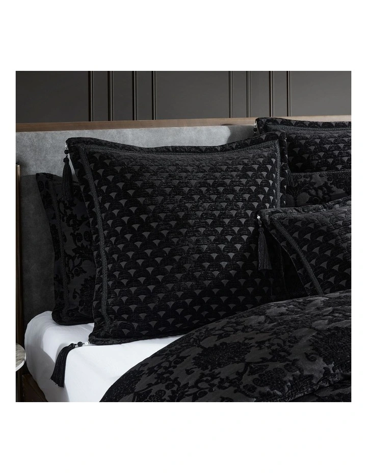 Imperial Quilt Cover Set in Black image 3