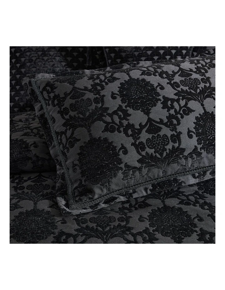Imperial Quilt Cover Set in Black image 4