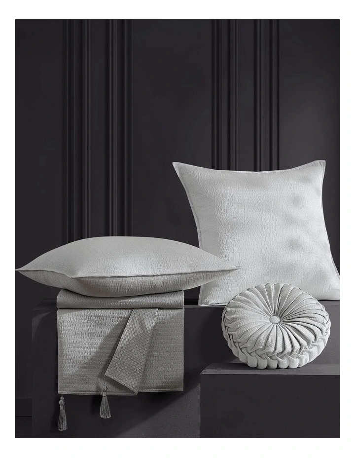 Octavia European Pillowcase in Silver image 2