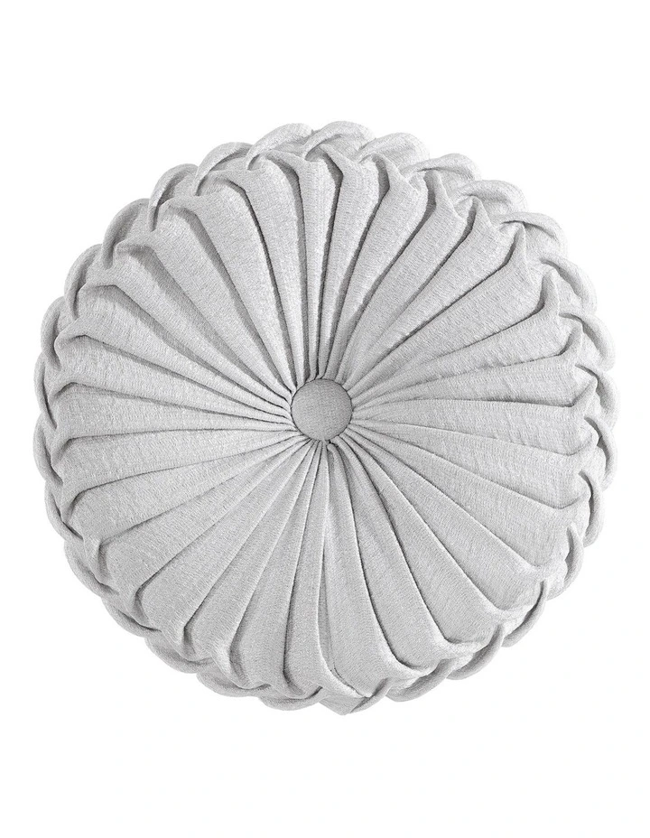 Octavia Round Cushion in Silver image 1