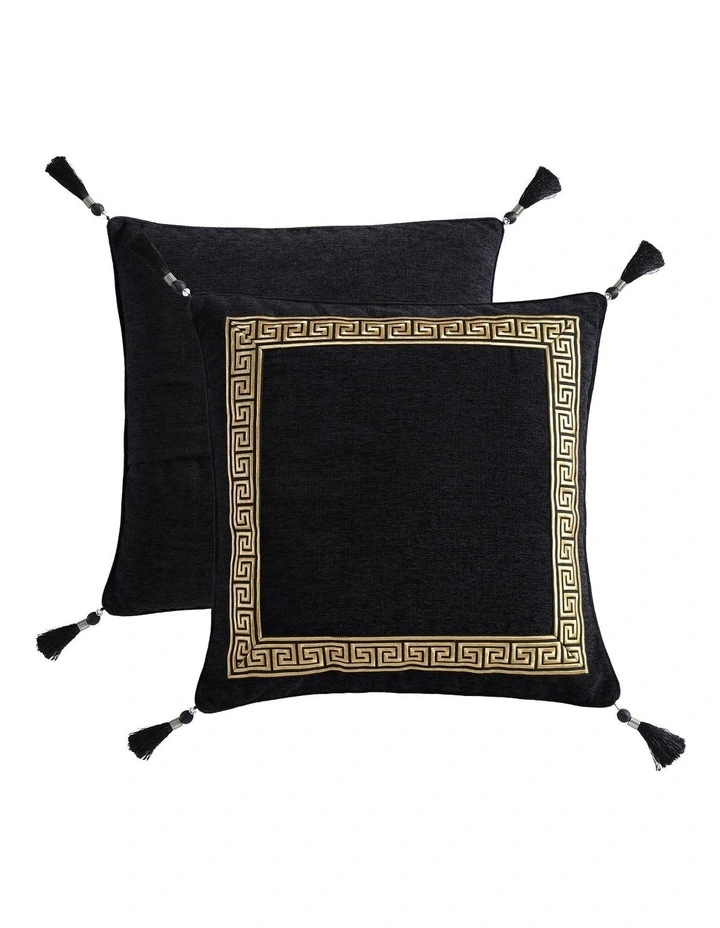Olympia Quilt Cover Set in Black image 5