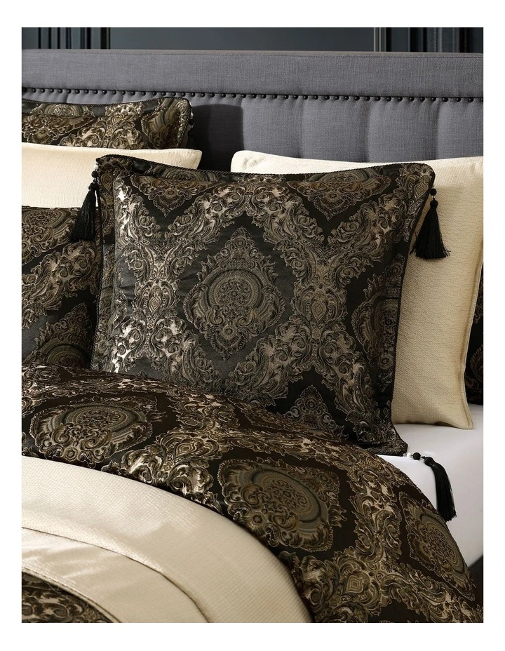 Monarch Quilt Cover Set in Black image 3
