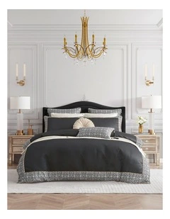 Tywin Quilt Cover Set in Black