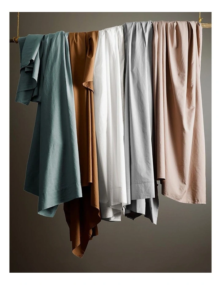 Halo Organic Cotton Sheet Set in White image 5