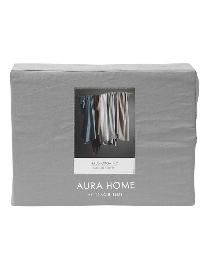 Aura Home Halo Organic Cotton Sheet Set In Pebble Myer