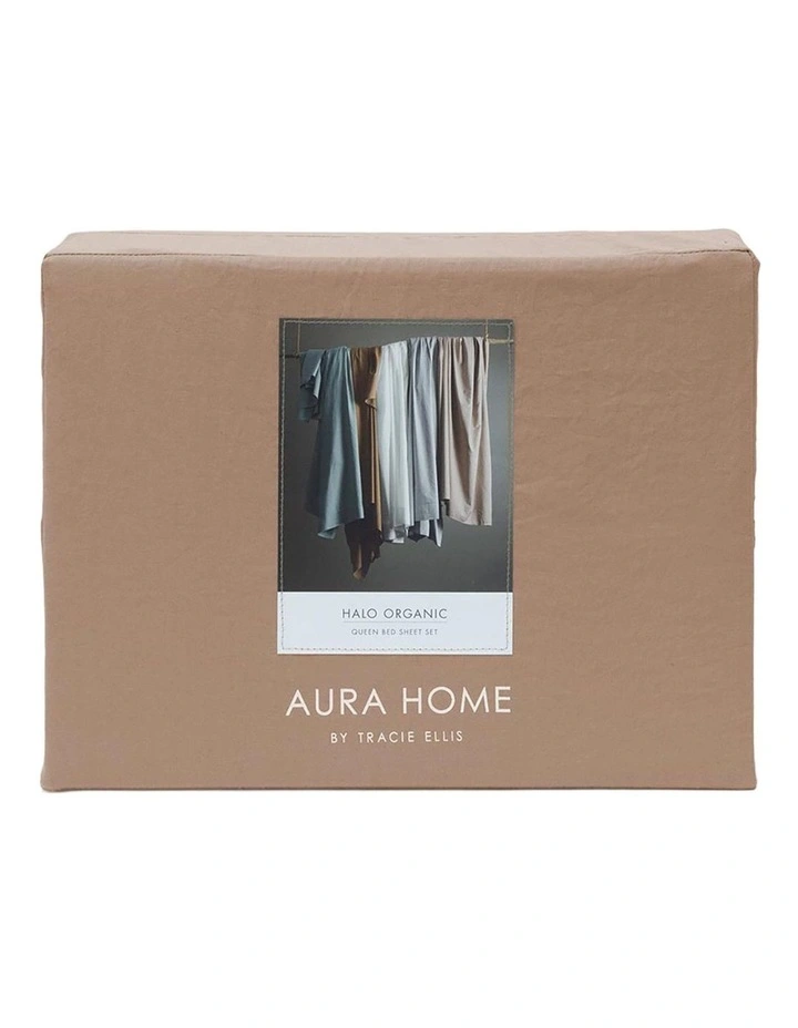Halo Organic Cotton Sheet Set in Rosewater image 5