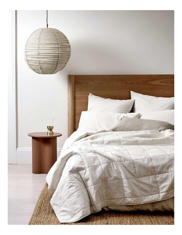 Halo Organic Cotton Sheet Set in White Sand