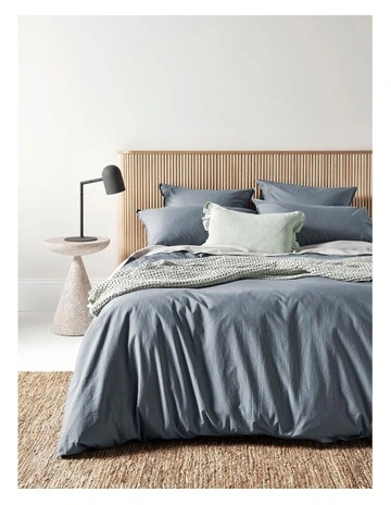 Evie Organic Stonewash Bedlinen Collection in Washed Denim