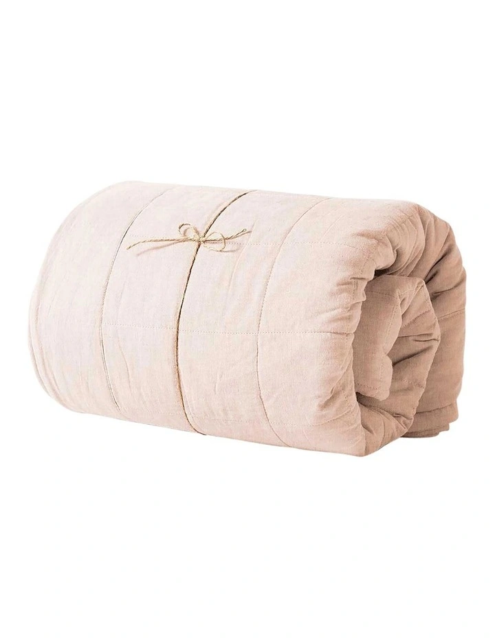 Coverlet in Shell Pink image 3