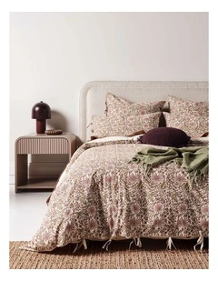 Oasis Quilt Cover in Mulberry