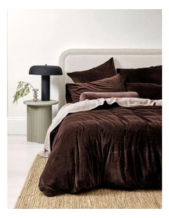 Luxury Velvet Bedlinen Collection in Chocolate