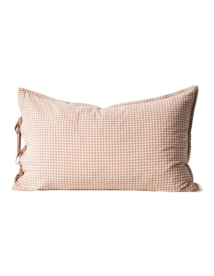 Mini Gingham Bedlinen Collection in Clay image 7
