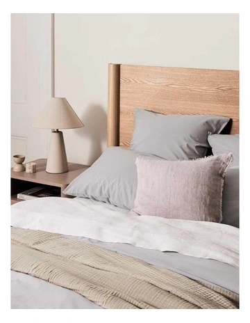 Halo Organic Cotton Bedlinen Collection in Pebble