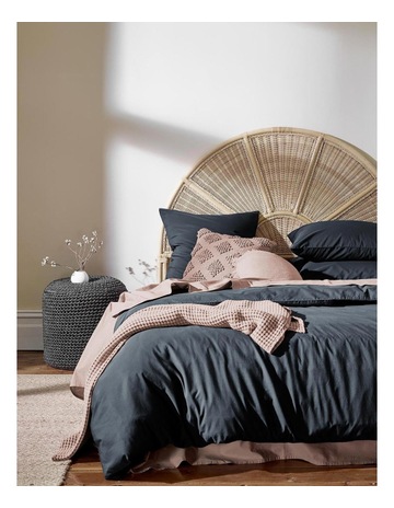 Aura Home Halo Organic Cotton Bedlinen Collection In Steel Myer