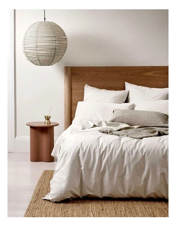 Halo Organic Cotton Bedlinen Collection in White Sand