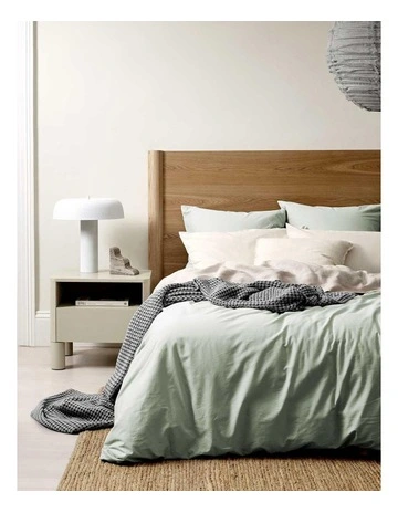 Organic Cotton Quilt Cover in Sage