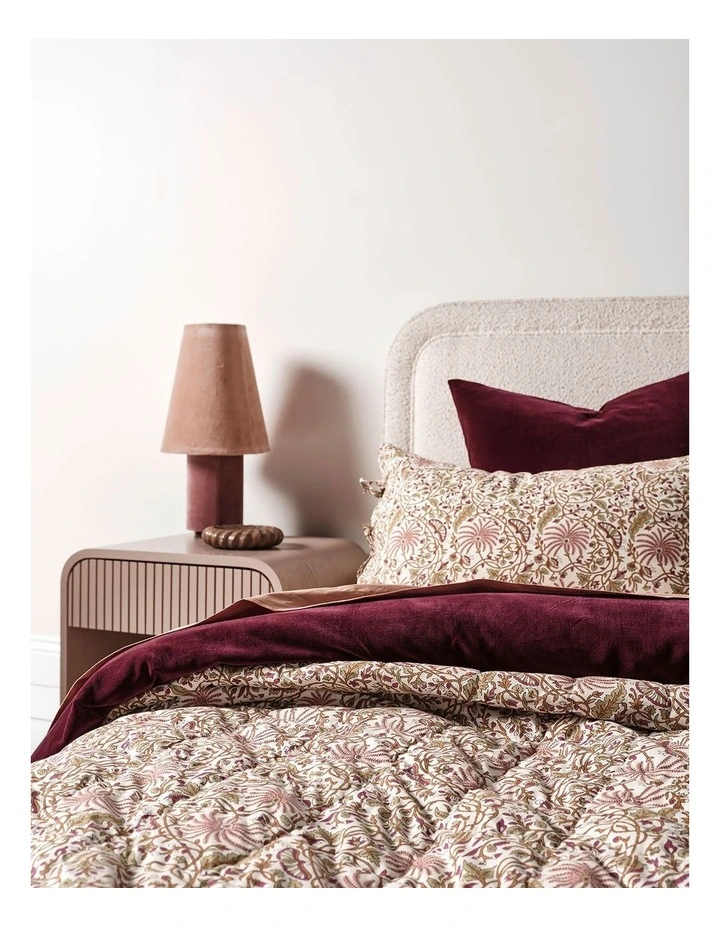 Oasis Coverlet in Mulberry image 2