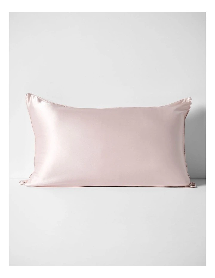 Zara Silk Linen Standard Pillowcase in Blush image 1