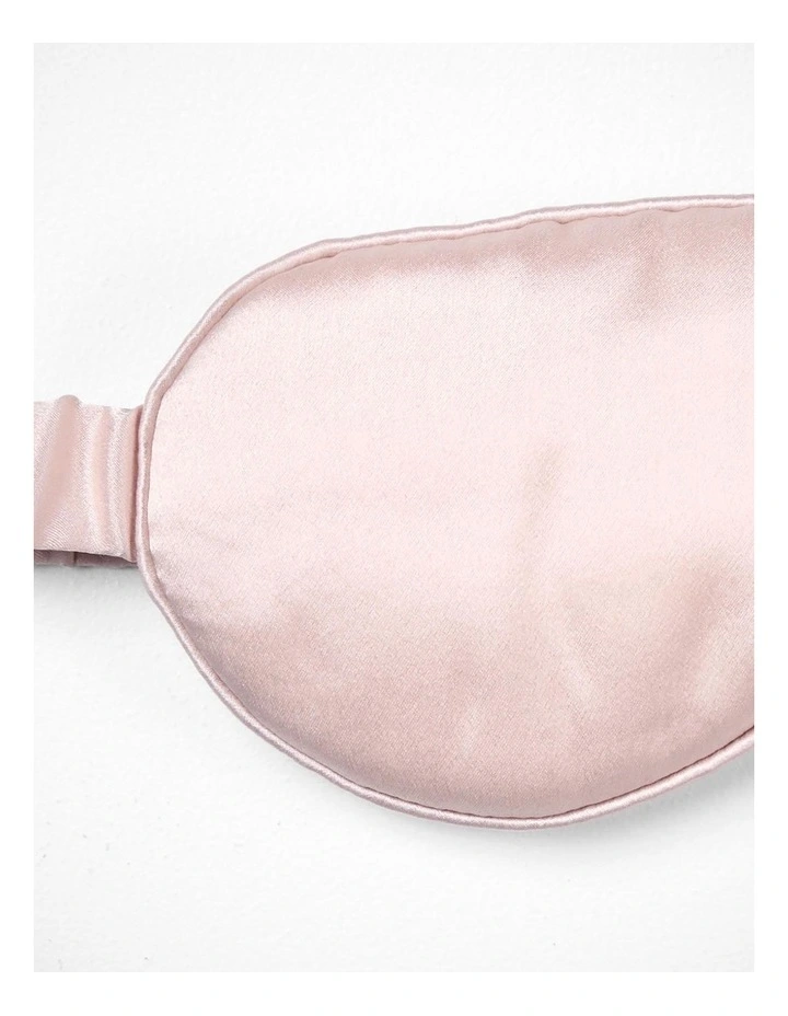 Zara Silk Sleep Mask in Blush image 3