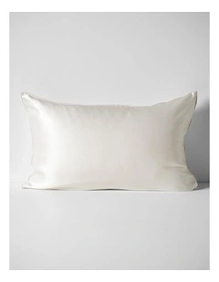 Zara Silk Linen Standard Pillowcase in Ivory