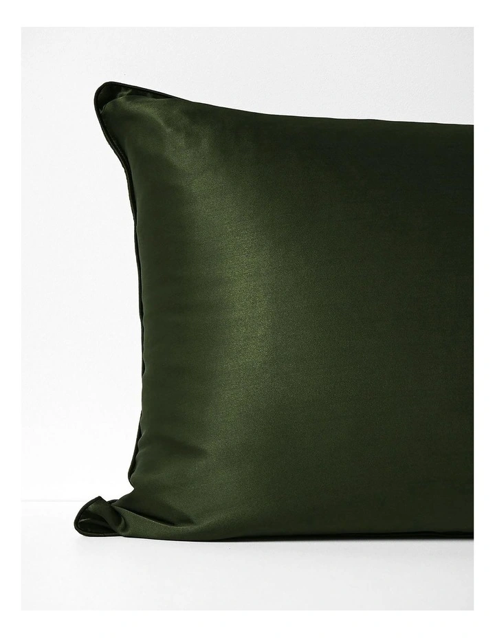 Zara Silk Linen Standard Pillowcase in Khaki image 4