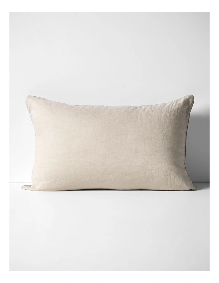 Zara Silk Linen Standard Pillowcase in Natural image 2