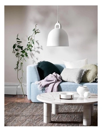 Vintage Linen Fringe Rectangle Cushion in Smoke