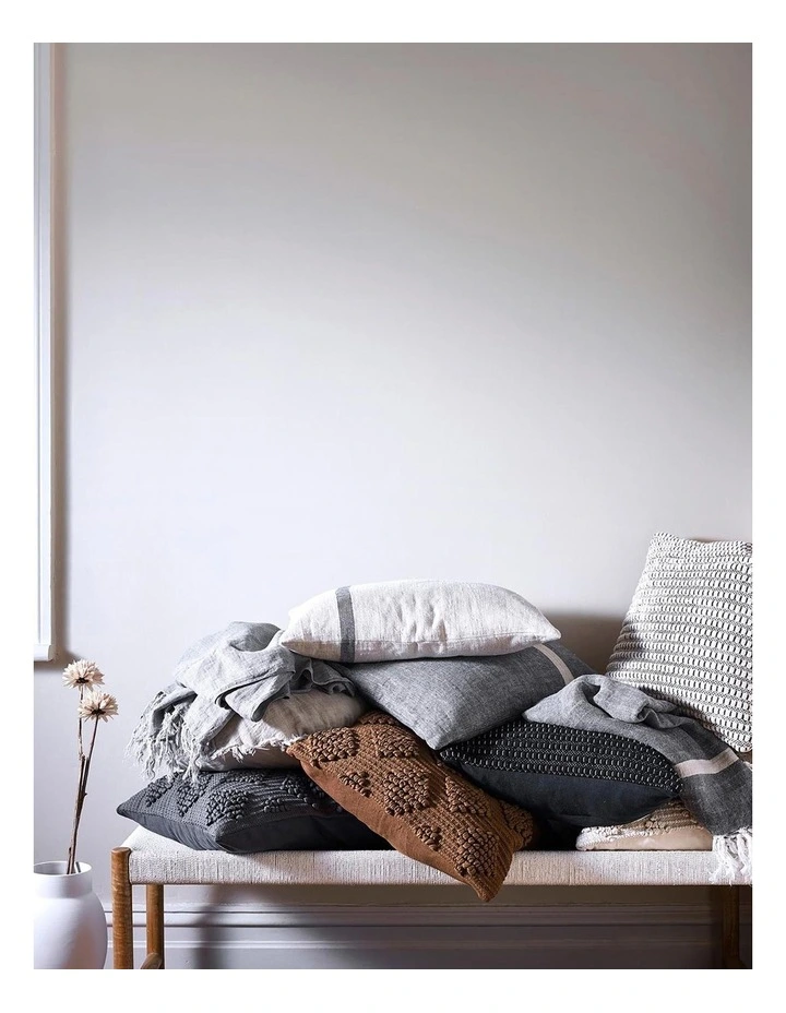Herringbone Rectangle Cushion in Natural image 2