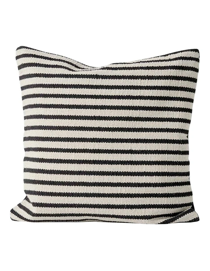 Hazel Stripe Cushion in Black image 1
