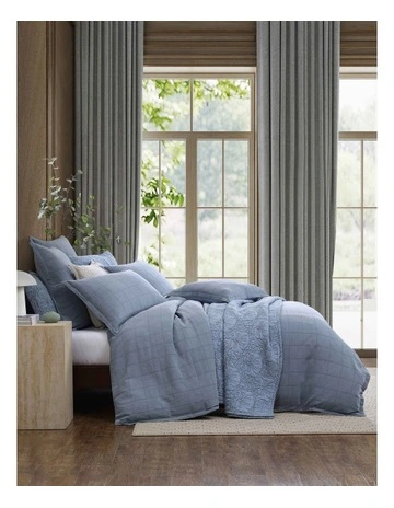 Artemis Quilt Cover Set in Blue