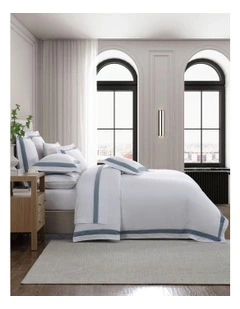 Bentley Quilt Cover Set in Denim