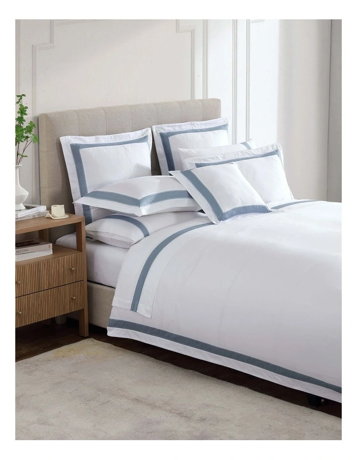 Bentley Quilt Cover Set in Denim image 2