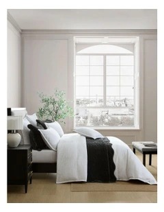Catalina Quilt Cover Set in White