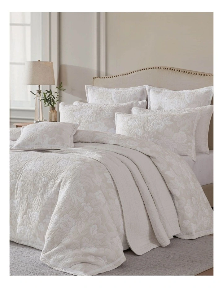 Eva Quilt Cover Set in Stone image 2