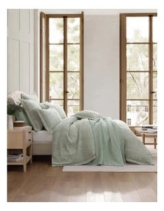 Florence Quilt Cover Set in Sage