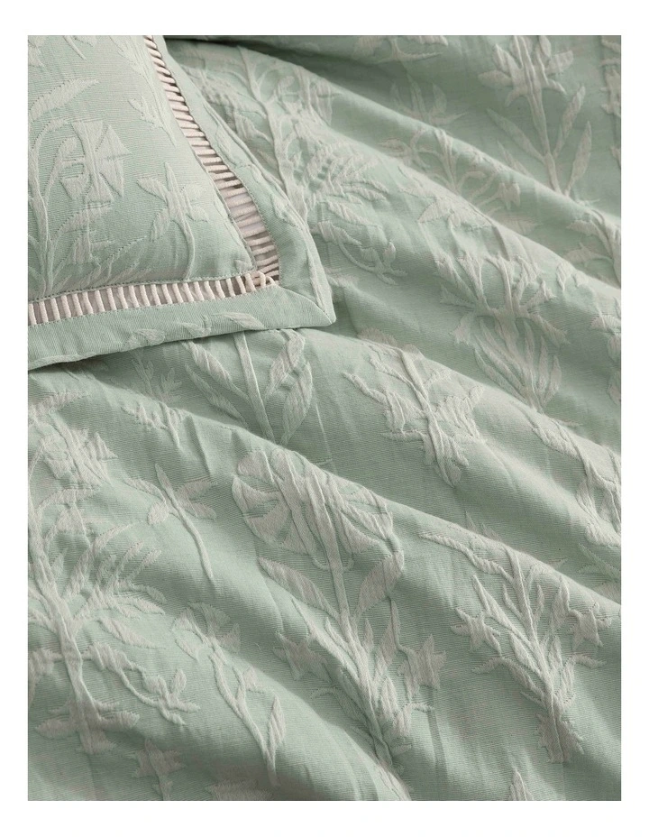 Florence Quilt Cover Set in Sage image 5